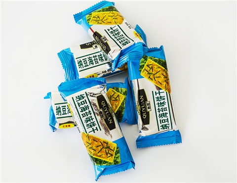 饼干生产厂家趣园纳豆海苔野菜味饼干批发
