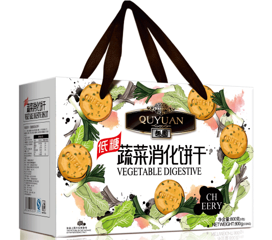 趣园低糖蔬菜消化饼饼干