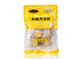 趣园80g日式烧烤味蔬菜饼干